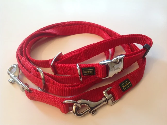 Hunter Puppy trainingsset Nylon 15mm. x 2,00 meter