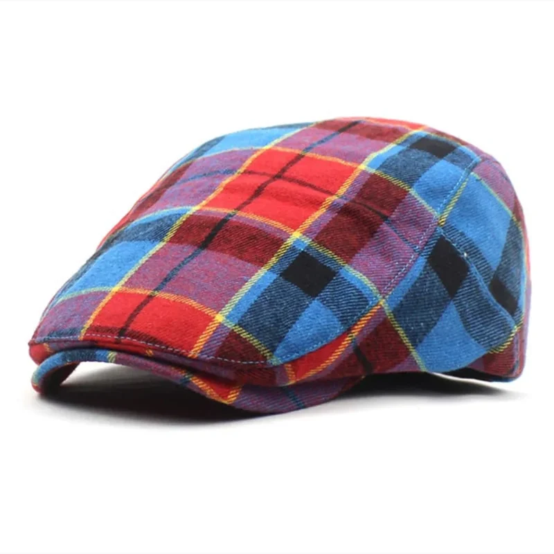JamesPlaid | Tartan katoenen flat cap