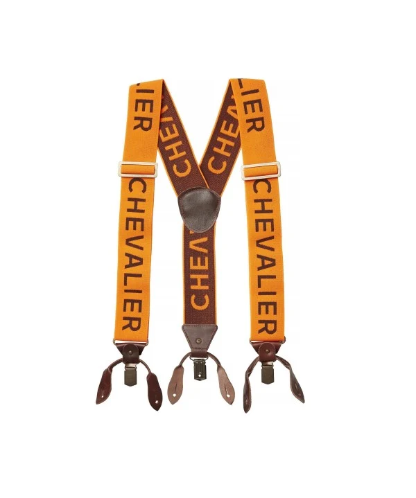 Chevalier Logo Suspenders, high vis orange