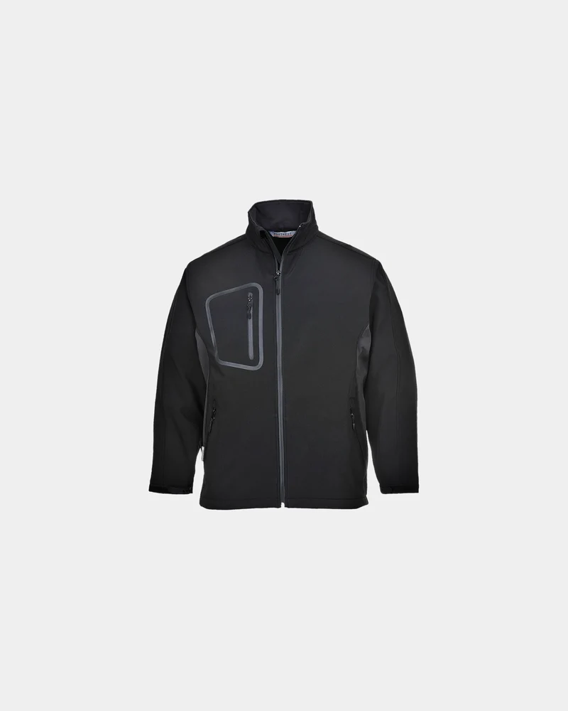 Softshell jack tweekleurig polyester om te personaliseren