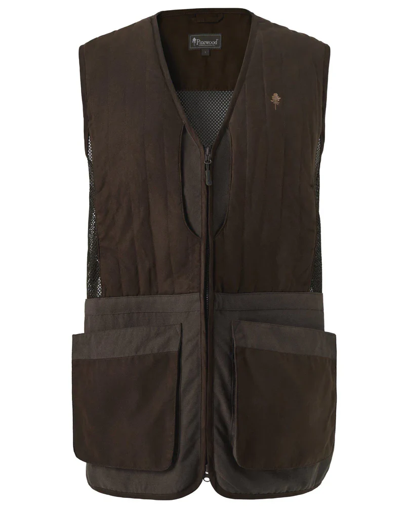 Pinewood Shooting Vest M, suede brown