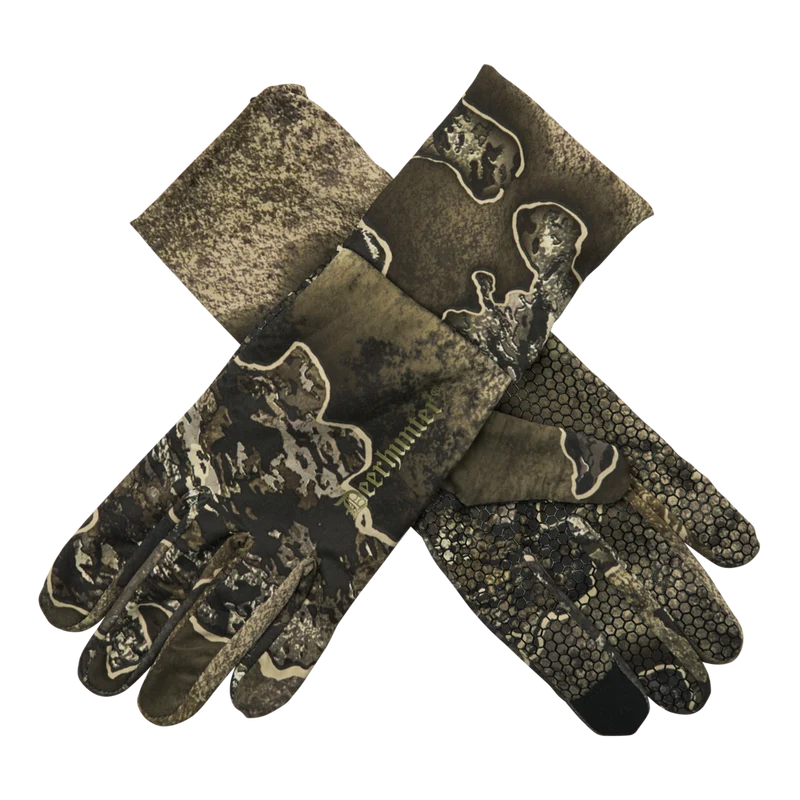 Deerhunter Excape gloves with silicone grip, real tree excape