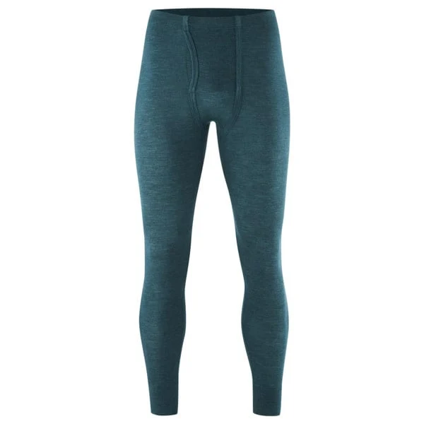 LIVING CRAFTS wol zijde longjohn heren legging PETROL