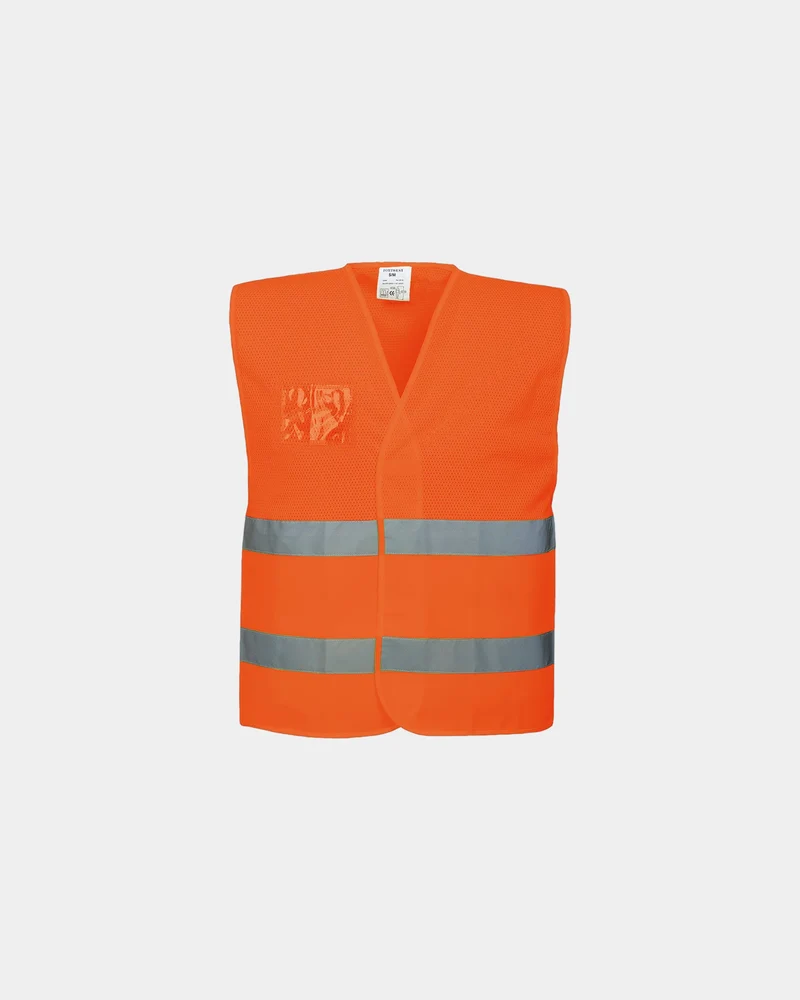 Hi-vis vest halfgaas ademend om te personaliseren