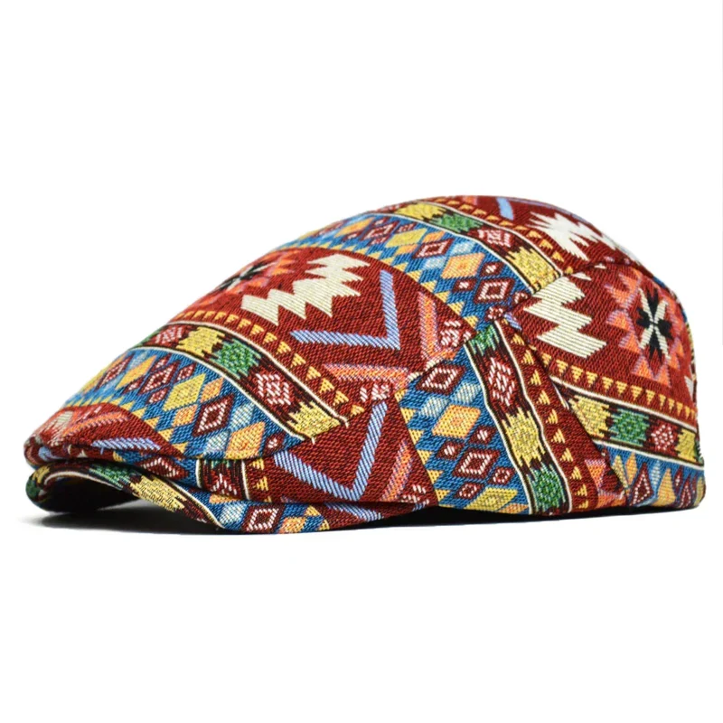 Kleurrijke retro flatcap voor elk seizoen