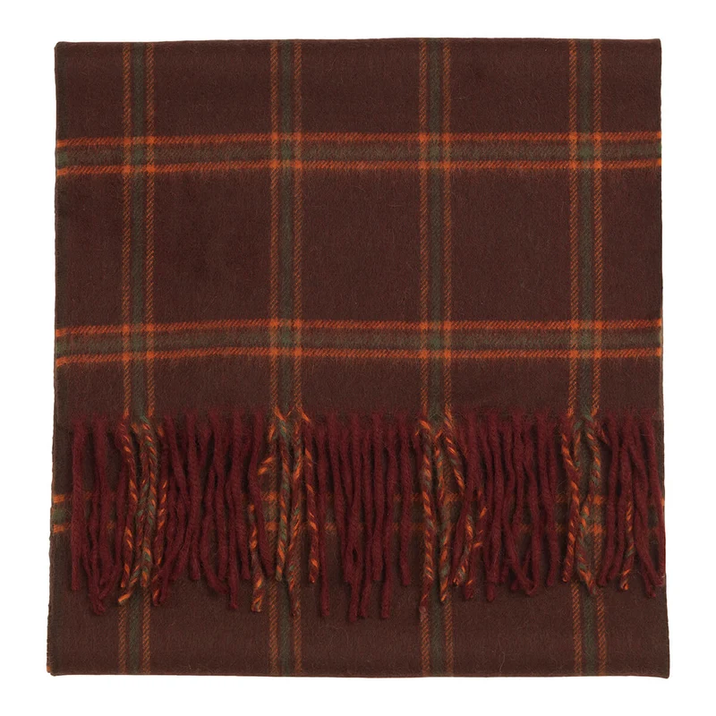 Hastings Scarf, wine/green/orange