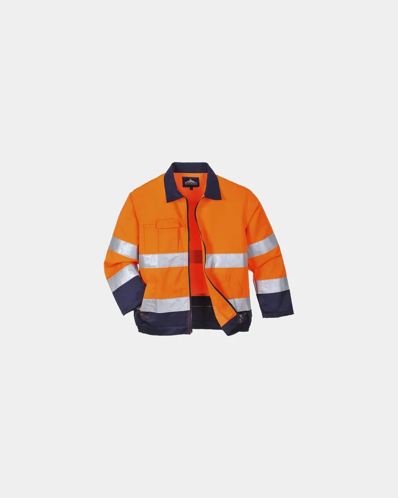 Hi-vis jas polykatoen ISO 20471 om te personaliseren