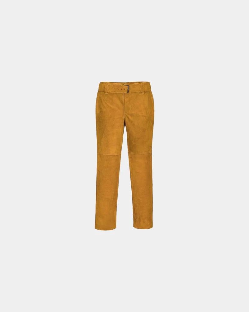 Lasbroek gespleten vachtleer ISO 11611 om te personaliseren