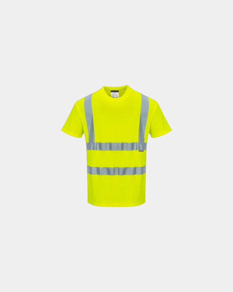 T-shirt hi-vis reflecterend katoen om te personaliseren