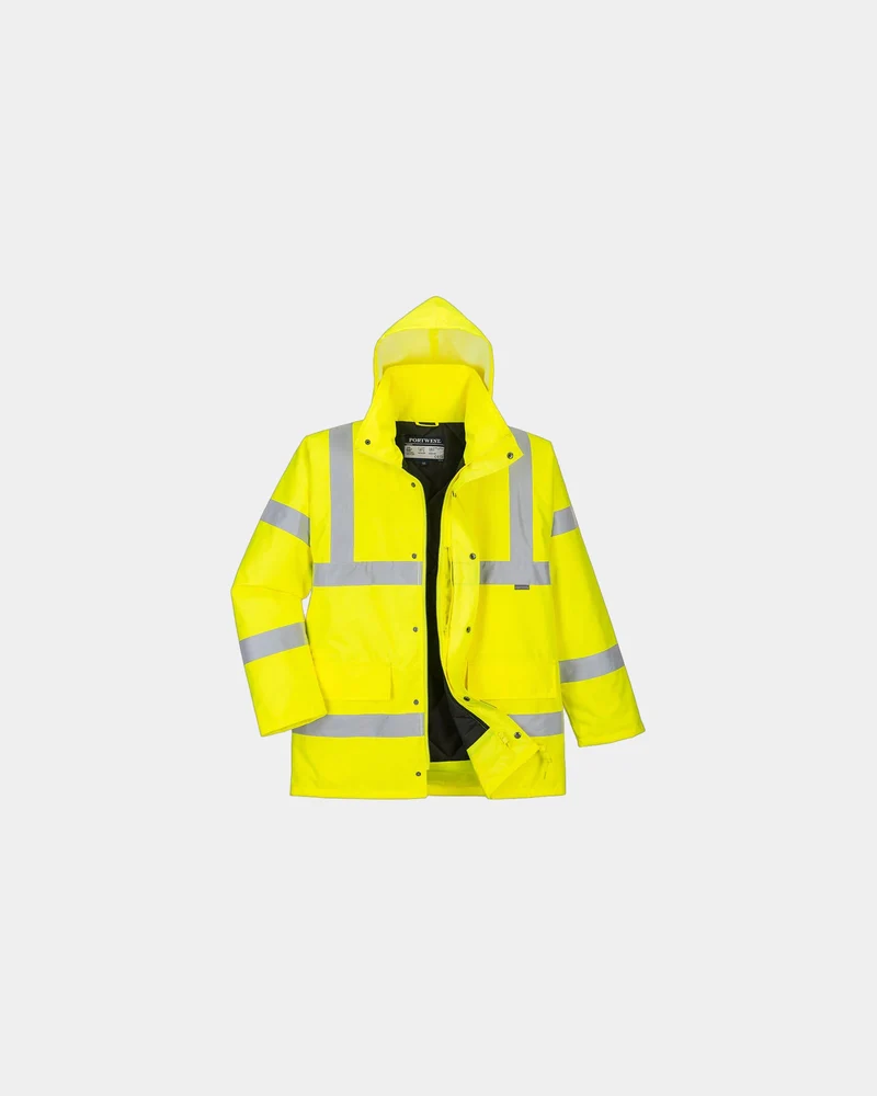 Parka hi-vis waterdicht ademend om te personaliseren