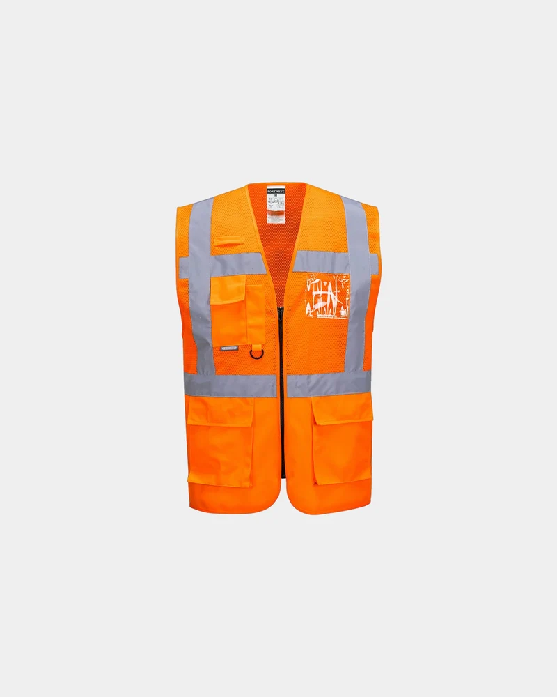 Executive veiligheidsvest geventileerd om te personaliseren