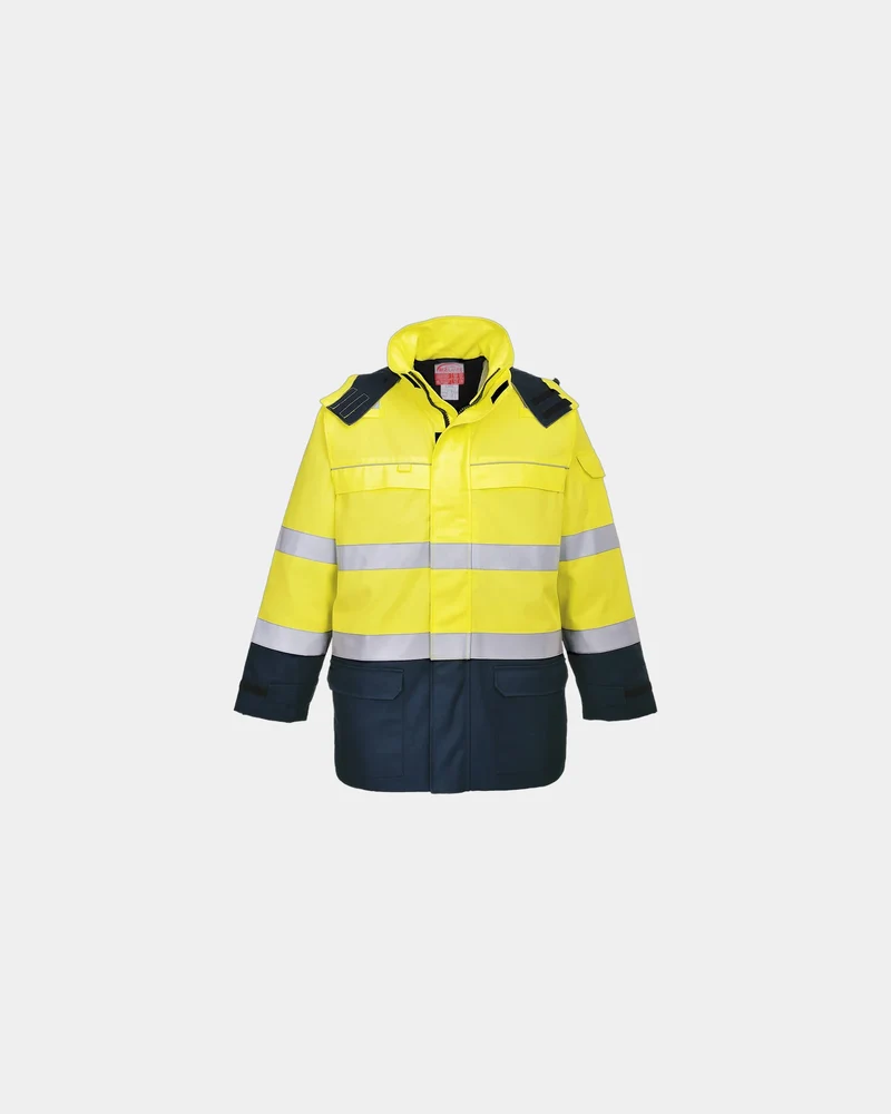 Hi-Vis parka met vlambescherming om te personaliseren