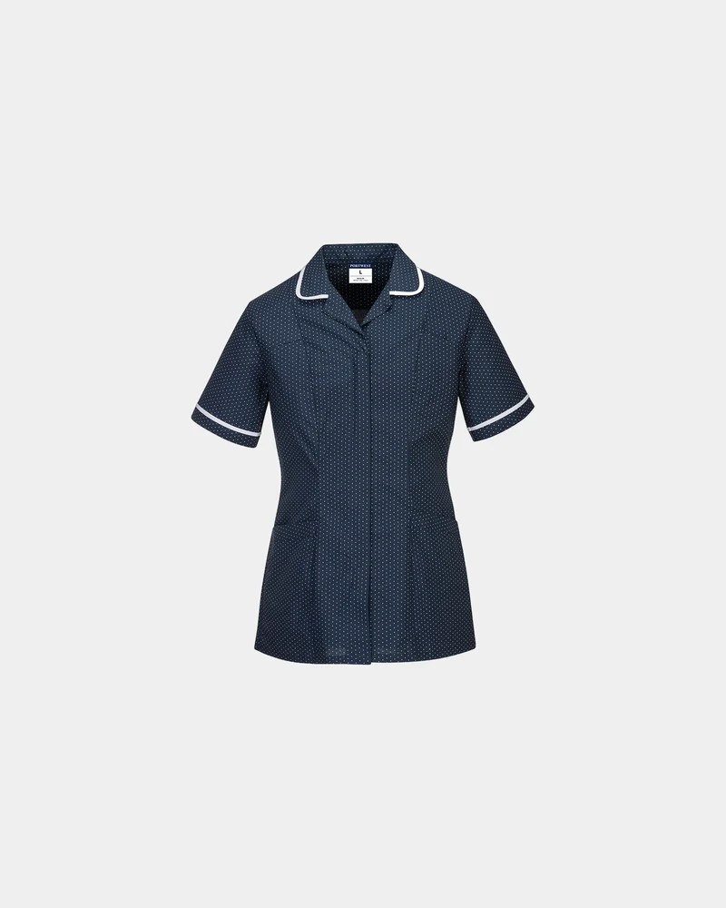 Tuniek stretch polyester marineblauw om te personaliseren