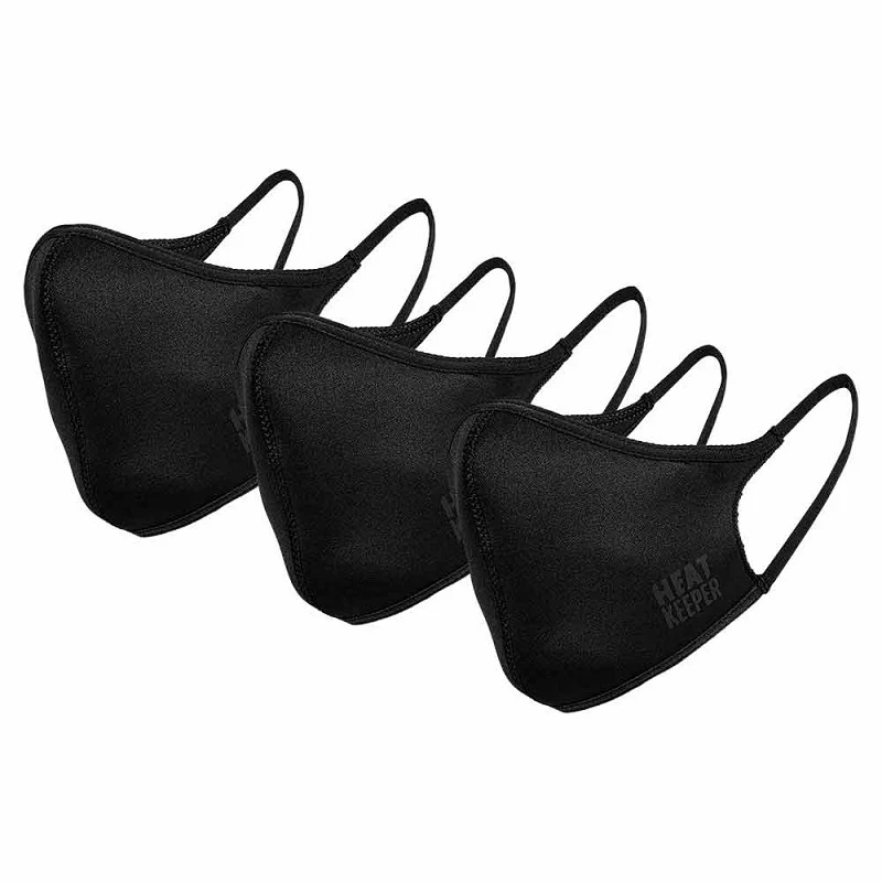 Thermo mondmasker - Zwart - 3-Stuks