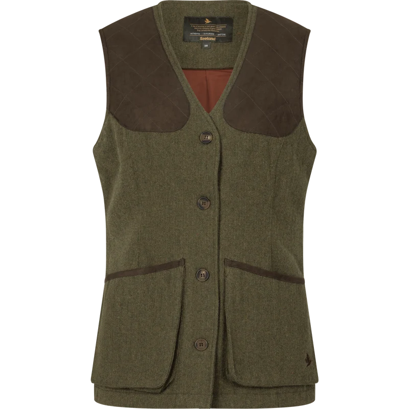 Seeland Hillside Harriet Waistcoat, moss green