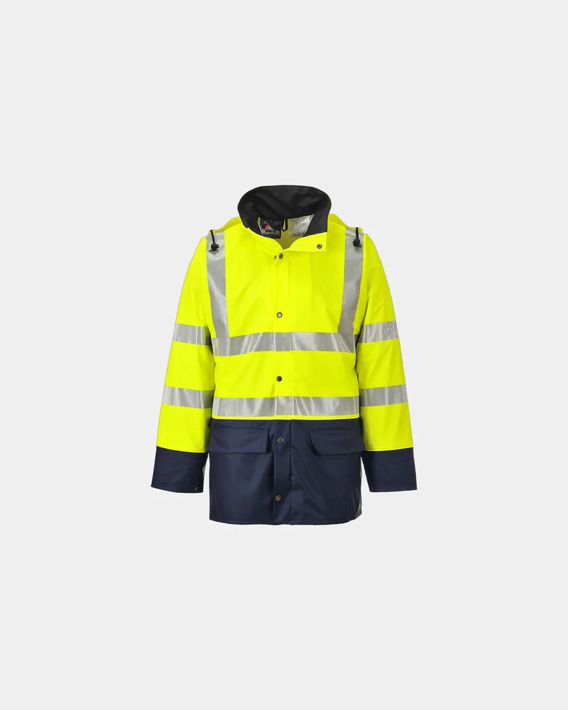 Regenjas tweekleurig PU waterdicht om te personaliseren