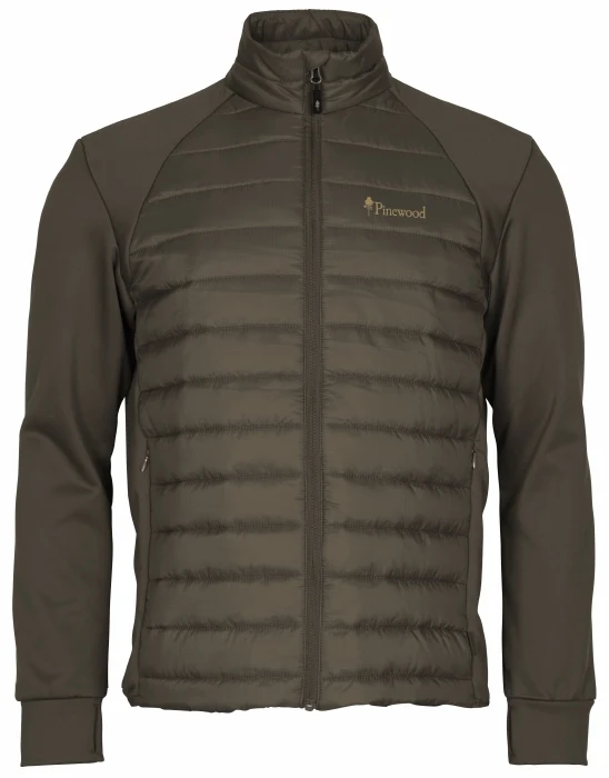 Pinewood Finnveden Hybrid Power Fleece Jacket Men, dusty brown