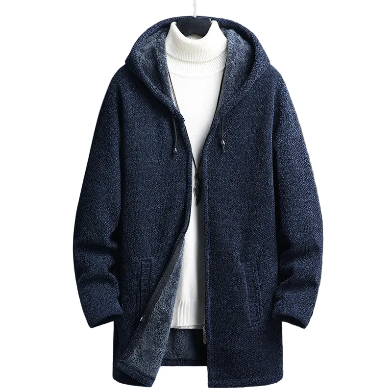 Herenjas met Capuchon en Fleece Binnenkant