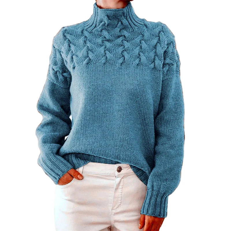 Dames Trui met Col voor Herfststijl