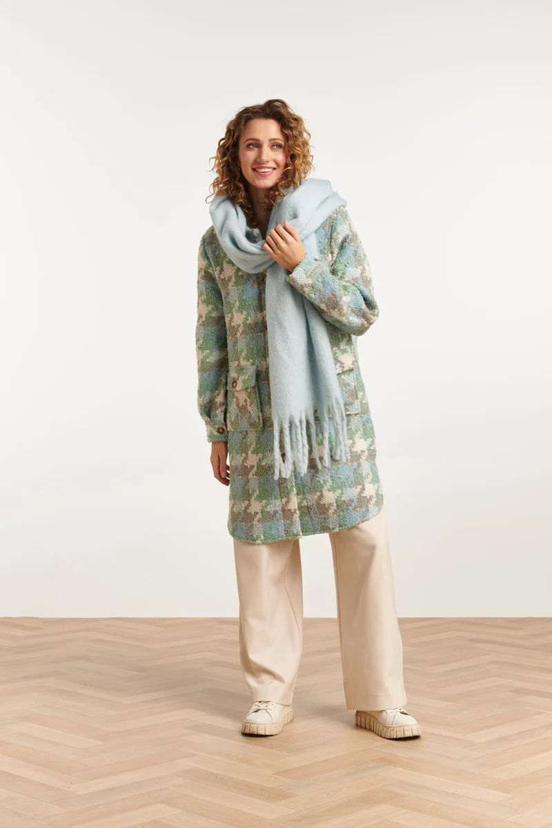 51616 Dames Sjaal Effen Licht | Light Blue