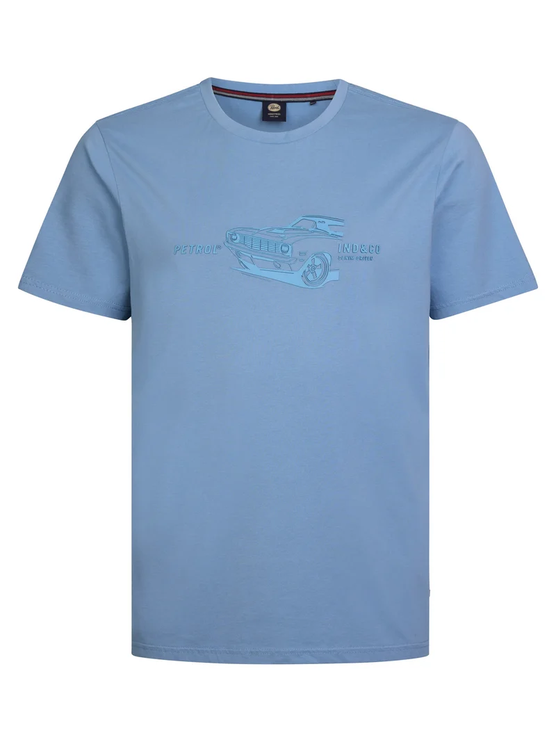 Plus Size T-shirt met Reliëfopdruk Bighorn Basin