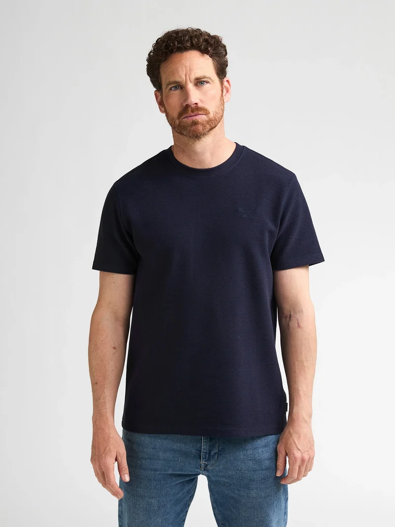 T-shirt met structuur yates