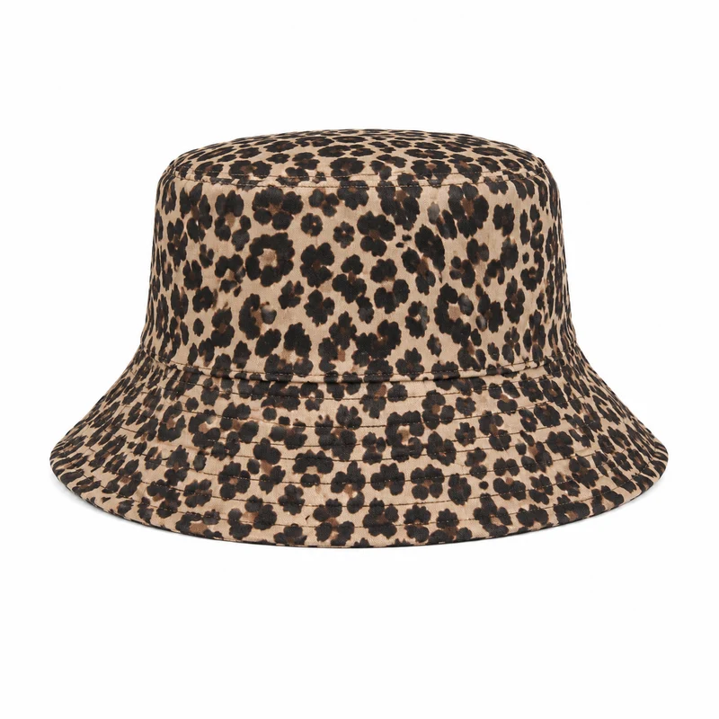 Bucket hat panter beige/bruin