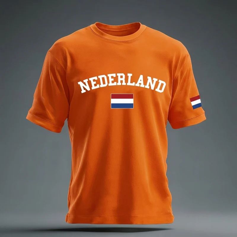 Oranje unisex fan-T-shirt