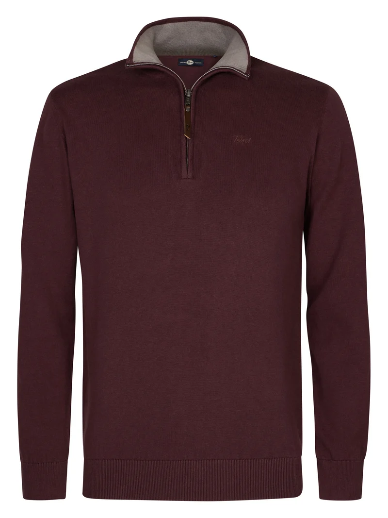 Fijngebreide quarter-zip trui millstone