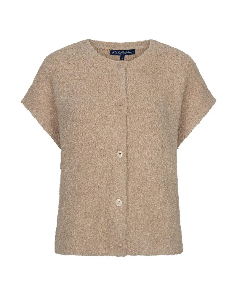 Sleeveless knit boucle