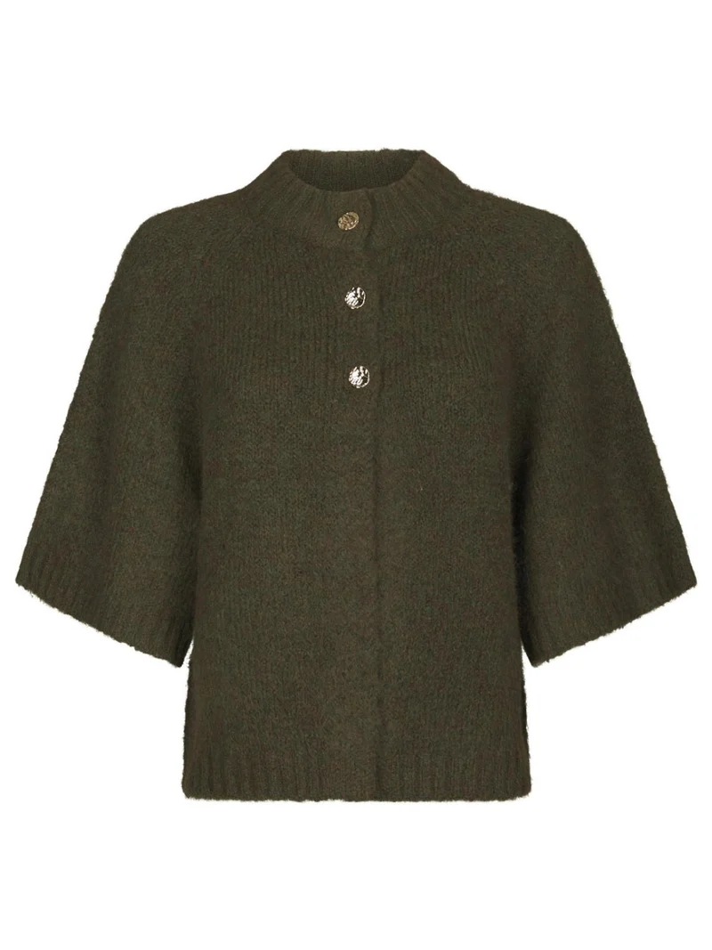 Benut fluffyknit cardigan army