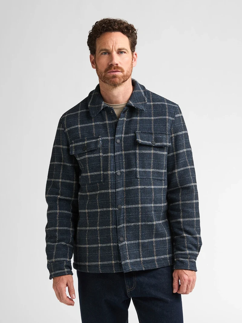 Geruit gewatteerd overshirt steeliron