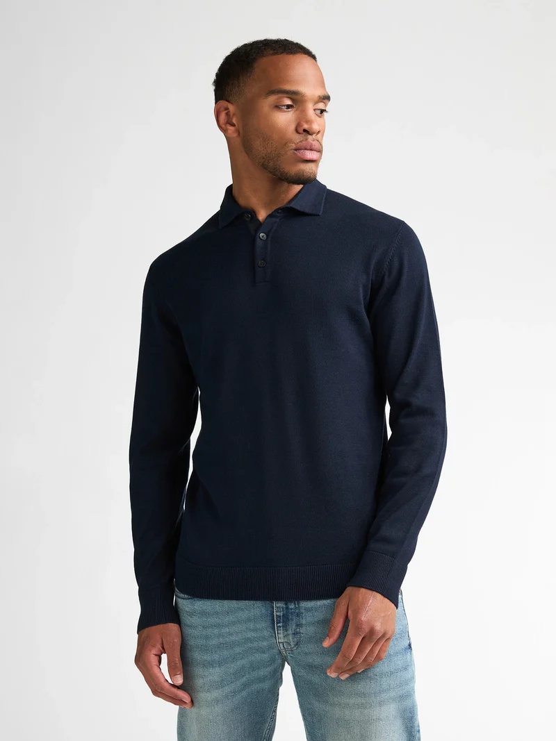 Gebreide polo met lange mouwen ironbridge