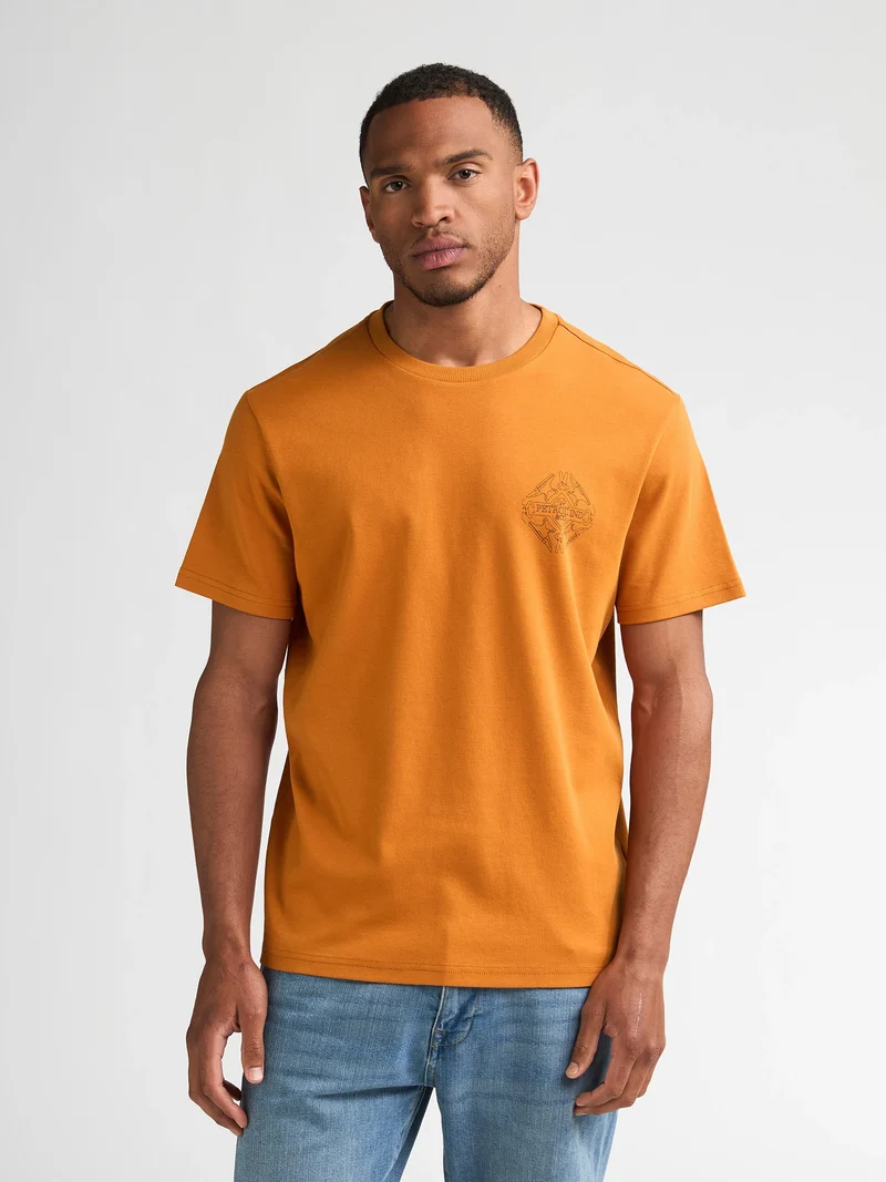 T-shirt van katoen met print warren