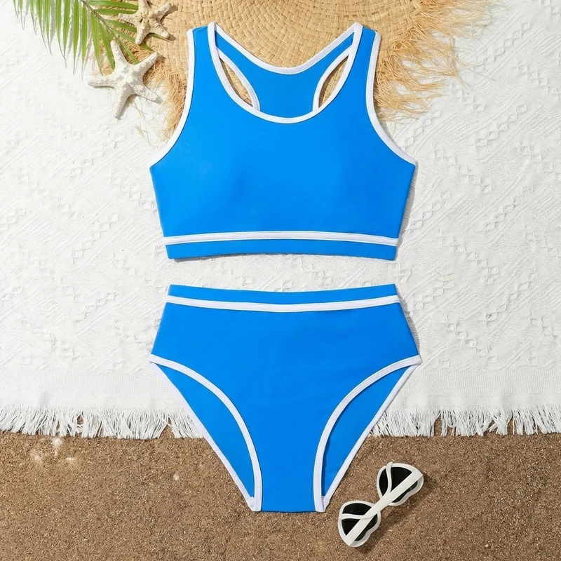 Bikiniset voor meisjes met gekruiste rug