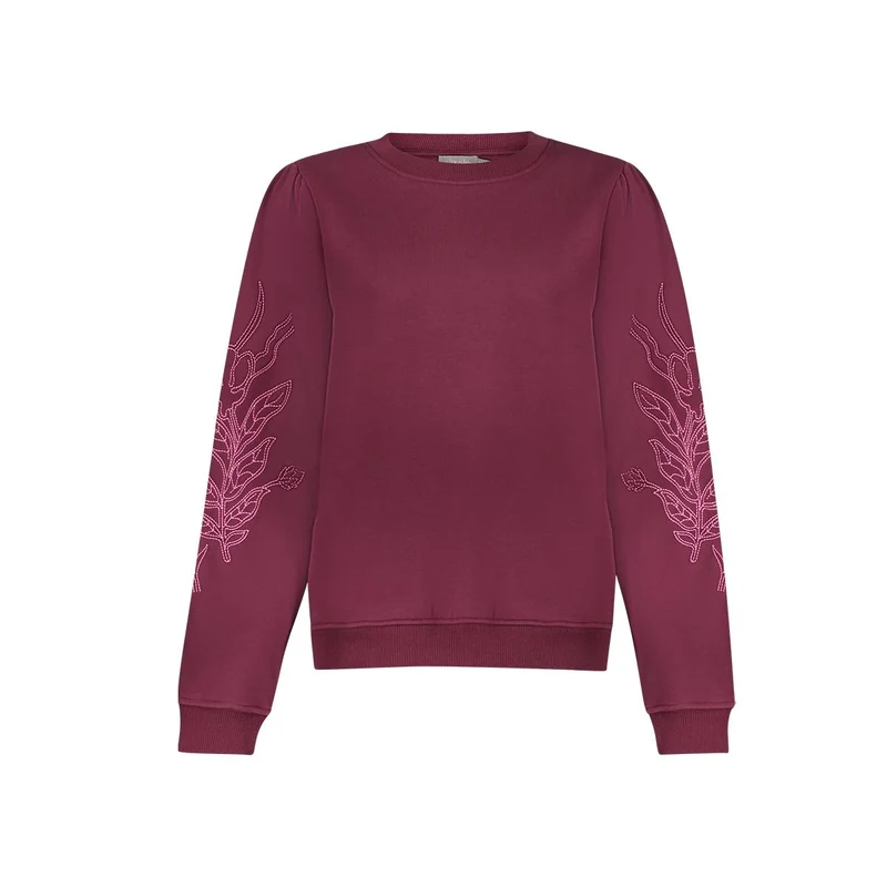Sweat sleeve embroidery