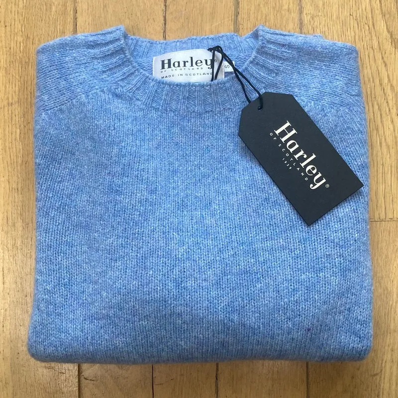 Harley of Scotland Shetland Trui Dames | Glacier