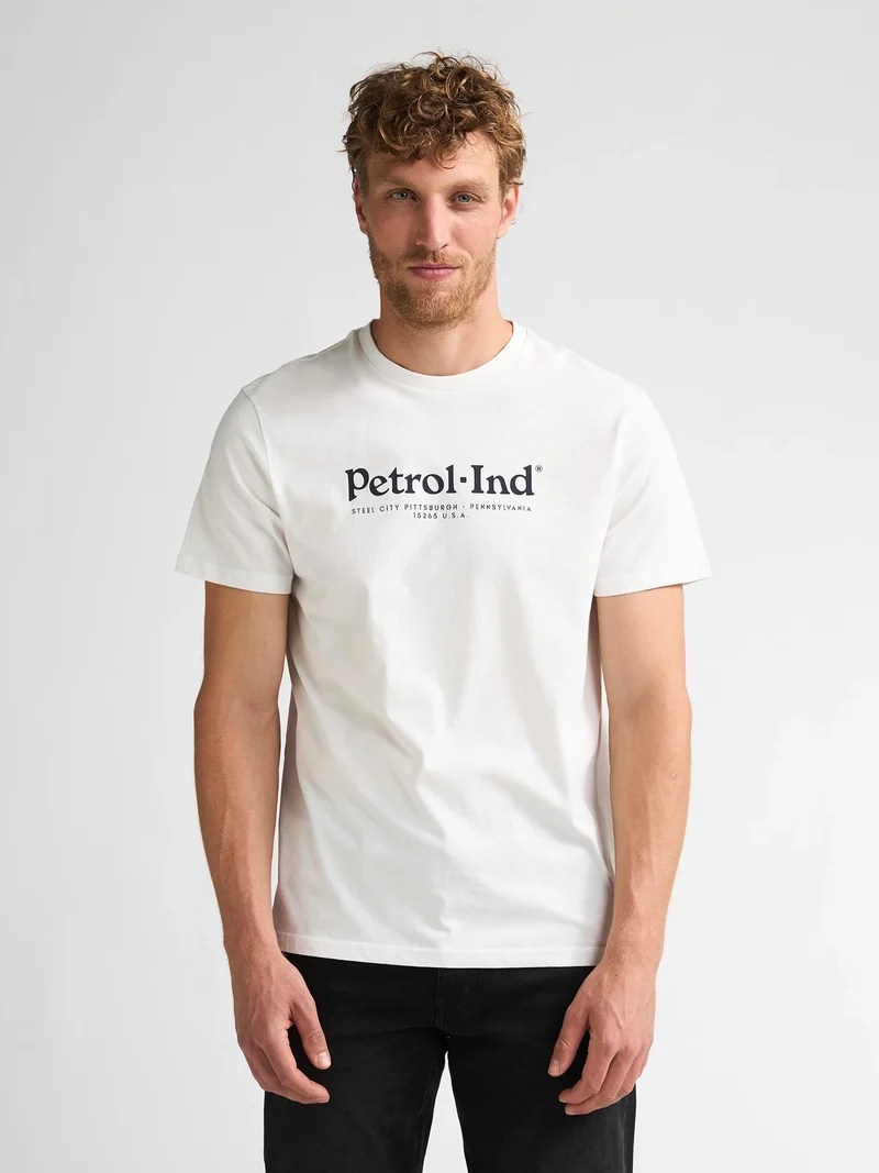 T-shirt van organisch katoen met print Bramen