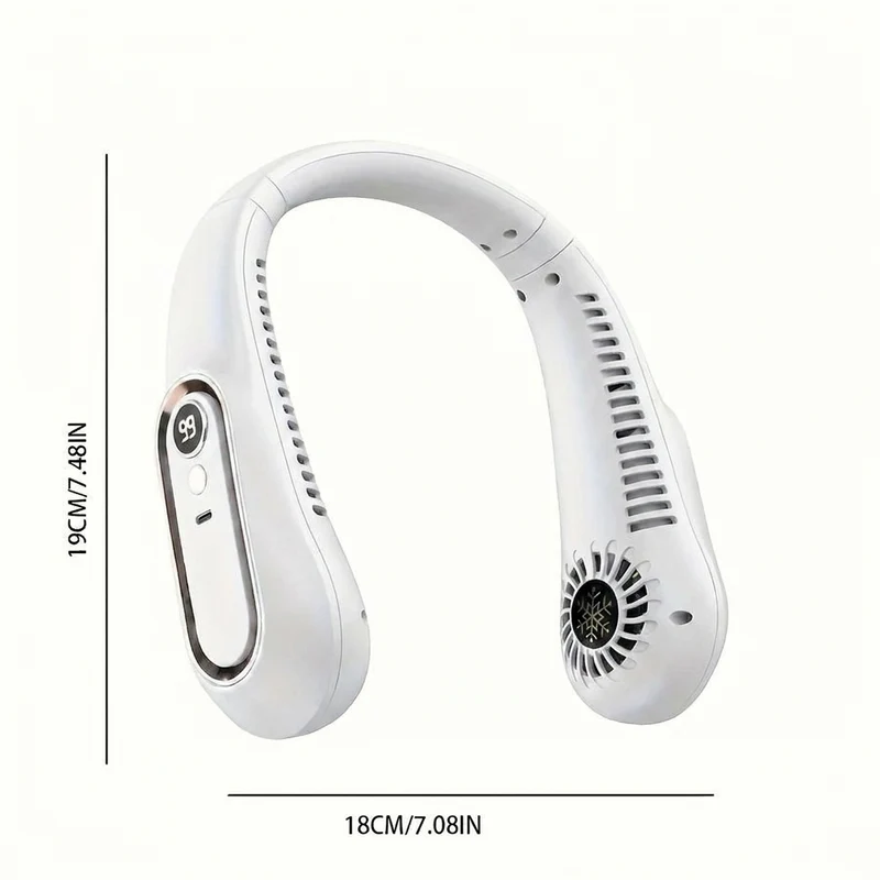 Draagbare USB-nekventilator, 360 graden