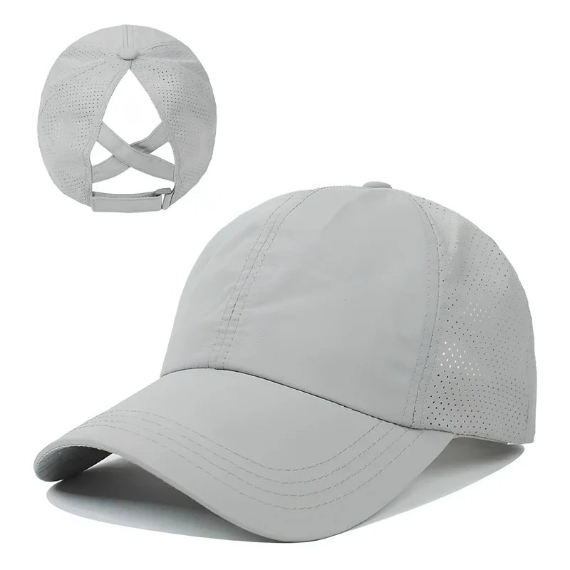 Ademende unisex mesh sport baseballpet met verstelbare pasvorm