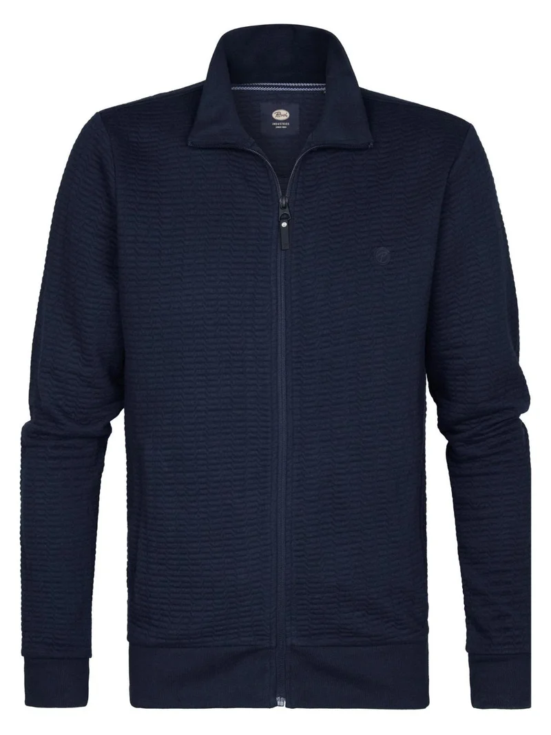 Men Sweater Collar Zip