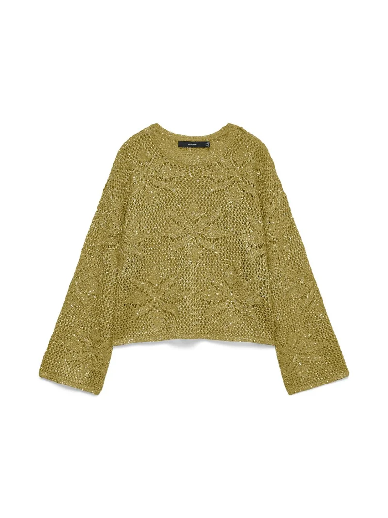 VMLEILANI FLOWER LS O-NECK PU