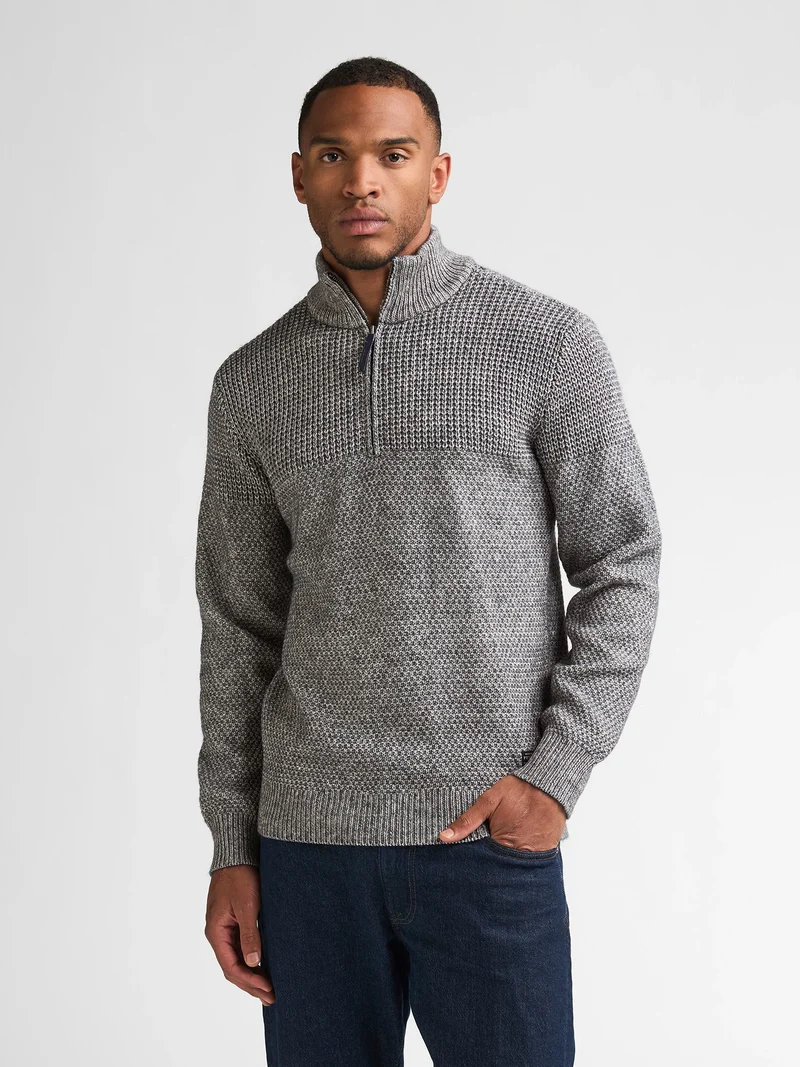 Gebreide half-zip trui ironreach