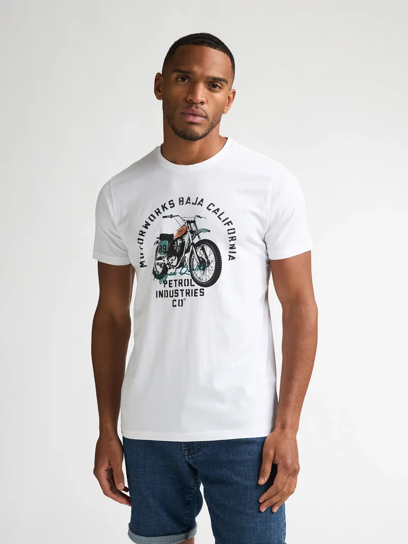 T-shirt met print Fumarola