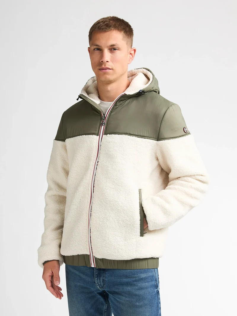 Fleece bomberjack met capuchon forgeheights