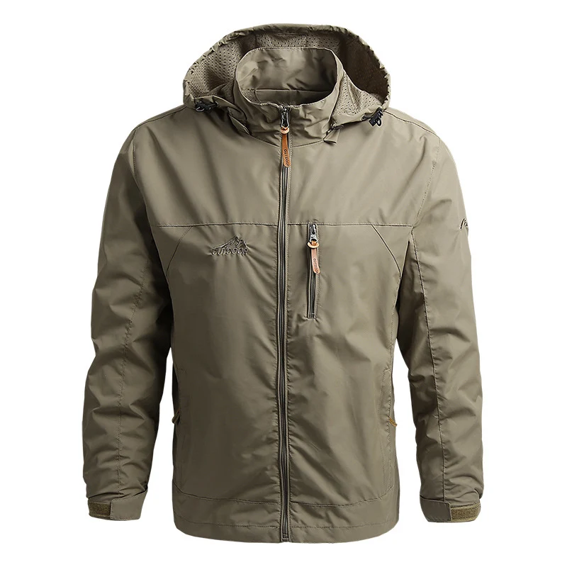 Windbestendig, waterafstotend herenjack in militaire stijl - Luis