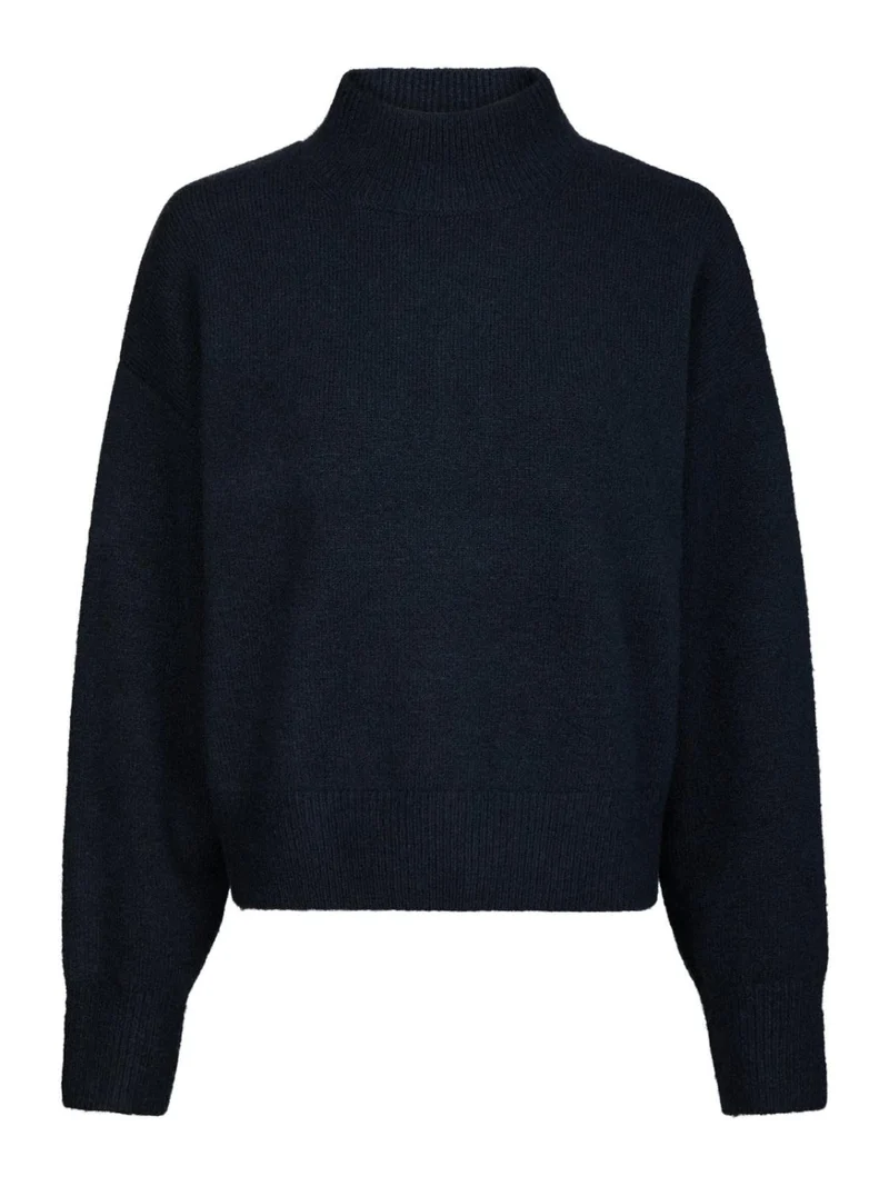 Paulina knit blouse navy