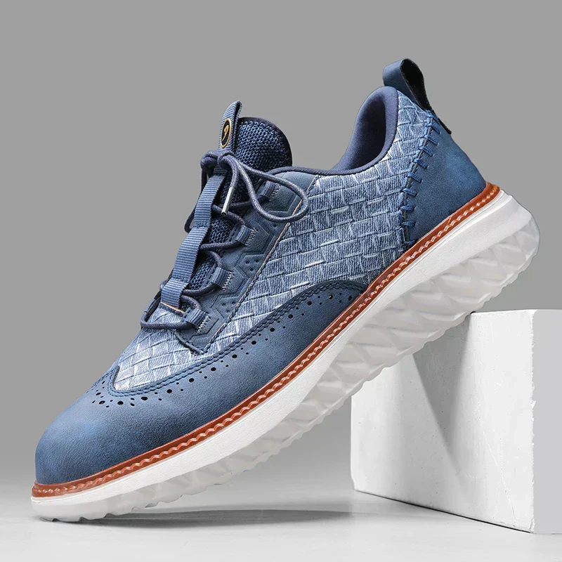 Wandelsneakers met plateauzool voor heren