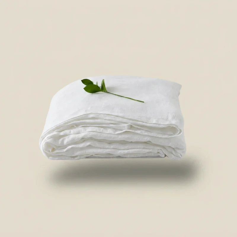 Dekbedovertrek van zuiver linnen met kussenslopen