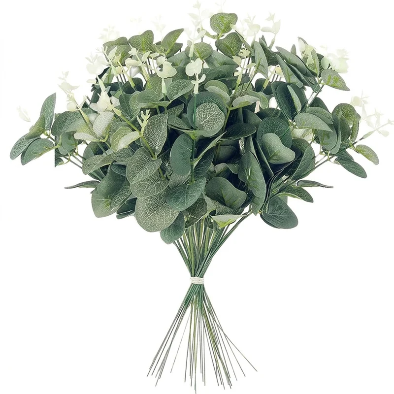 Set kunstbloemen gipskruid voor decoratie